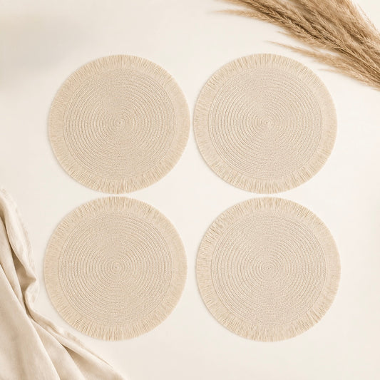 Coralia Handwoven Placemats- A Set of 4 Pieces