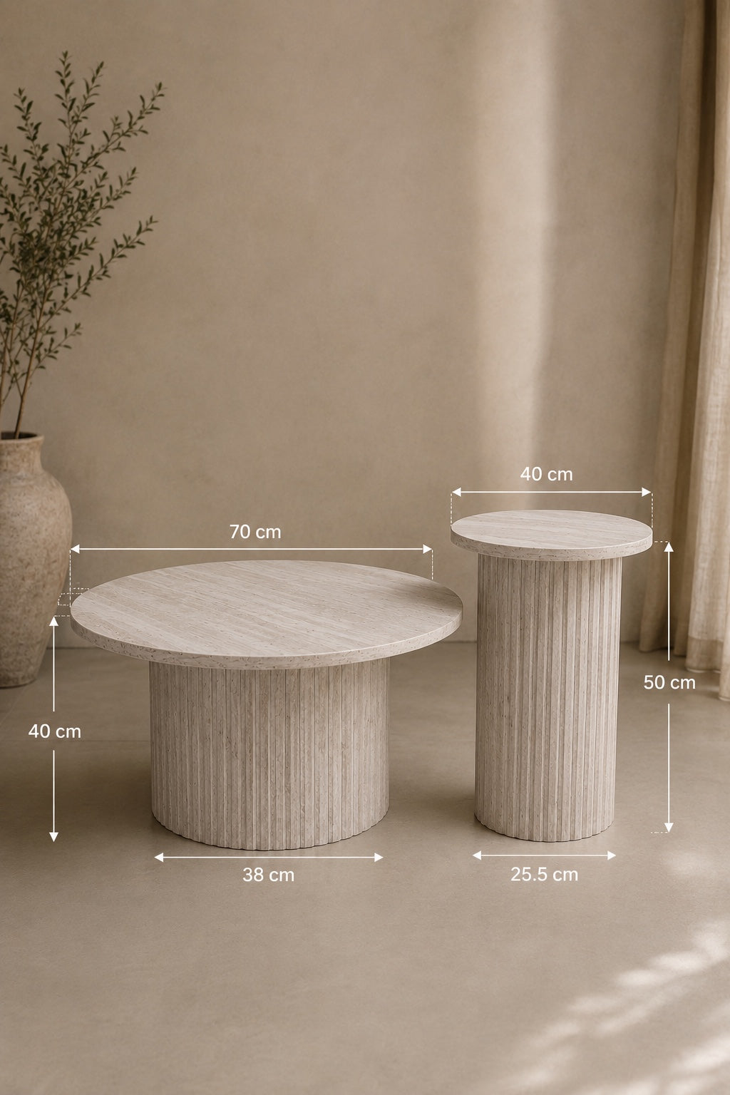Coralia Nesting Coffee Table Set - 2 Tables