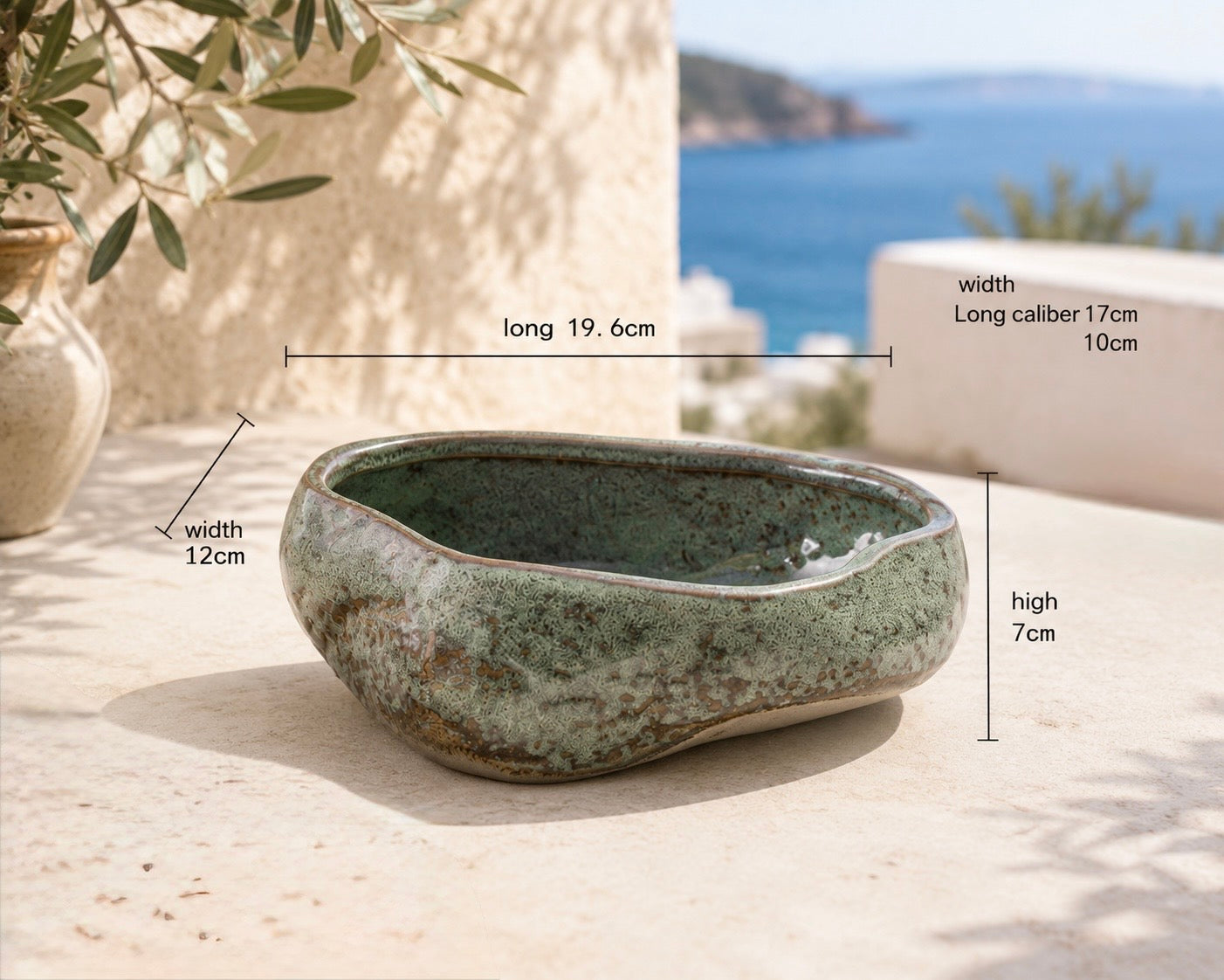 Coralia Jardinière Rustique Artisanale en Céramique