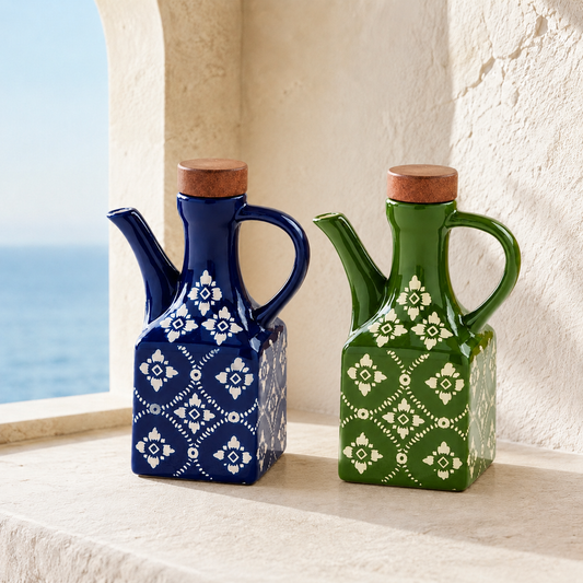 Coralia Mosaik-Keramik-Ölflasche.