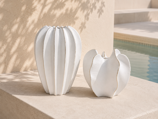 Coralia Vase Ondulé Artisanal