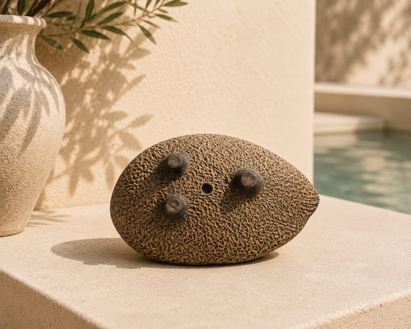 Coralia Jardinière Sculpturale en Grès