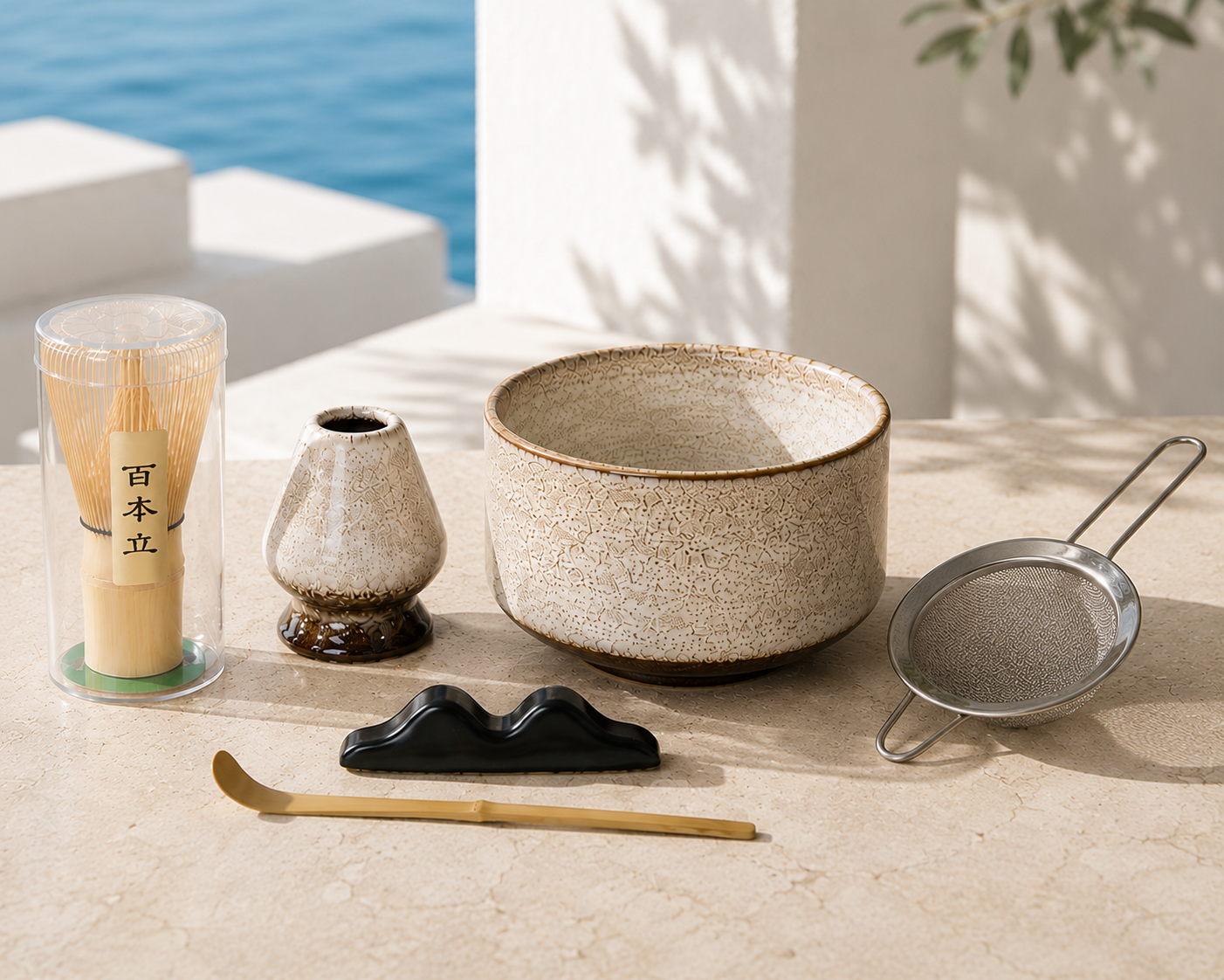 Ensemble Rituel de Thé Matcha Artisanal Coralia