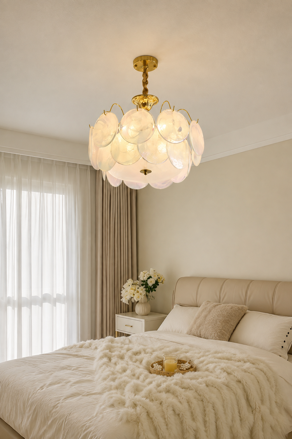 Coralia Handgefertigte Deckenleuchte aus Murano-inspiriertem Glas