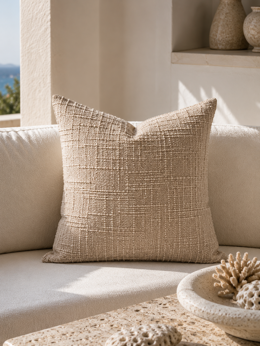 Coralia Bouclé Cushion Cover