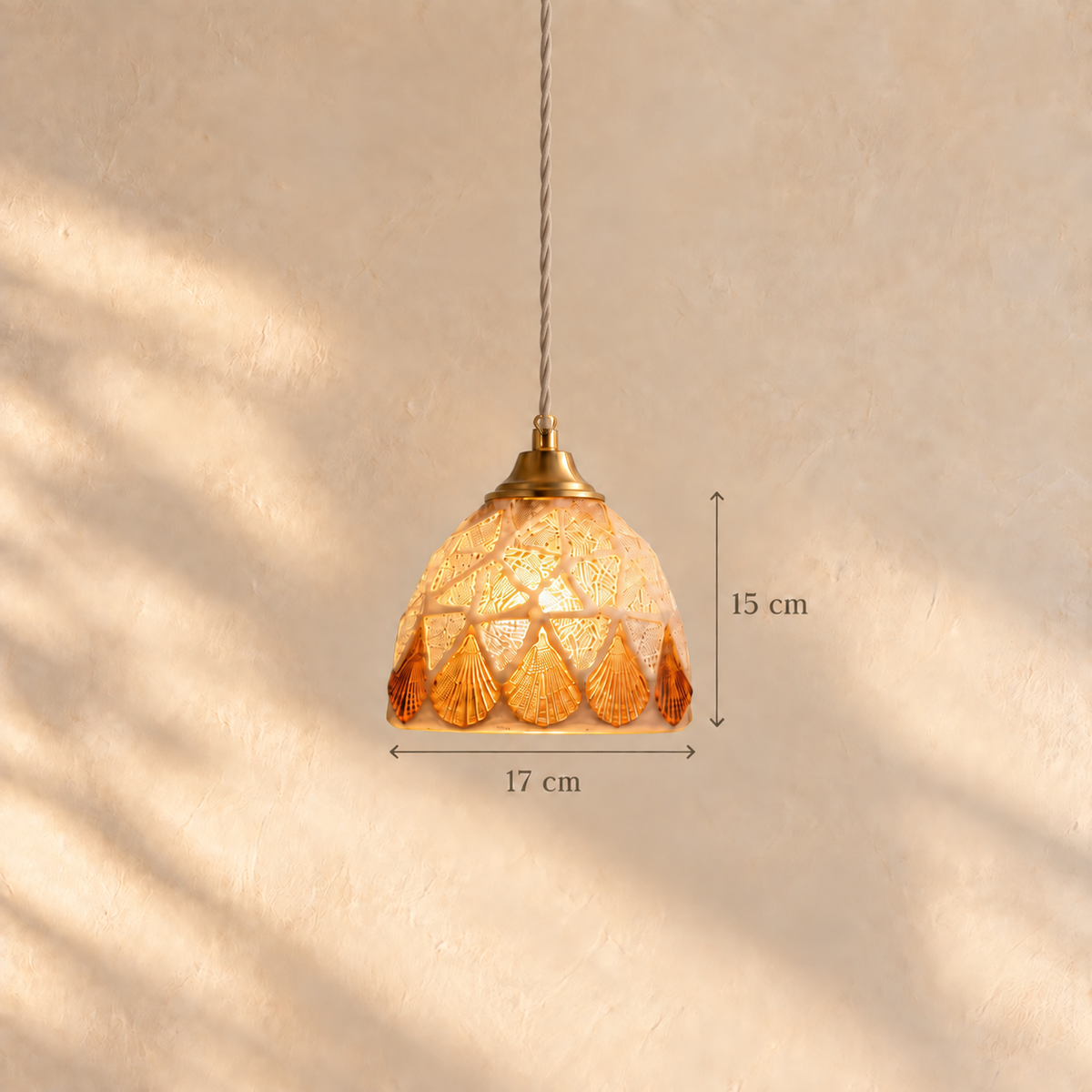 Coralia Muschel-Pendelleuchte